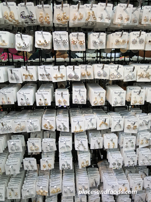 chinatown sam peng wholesale market beautiful earrings