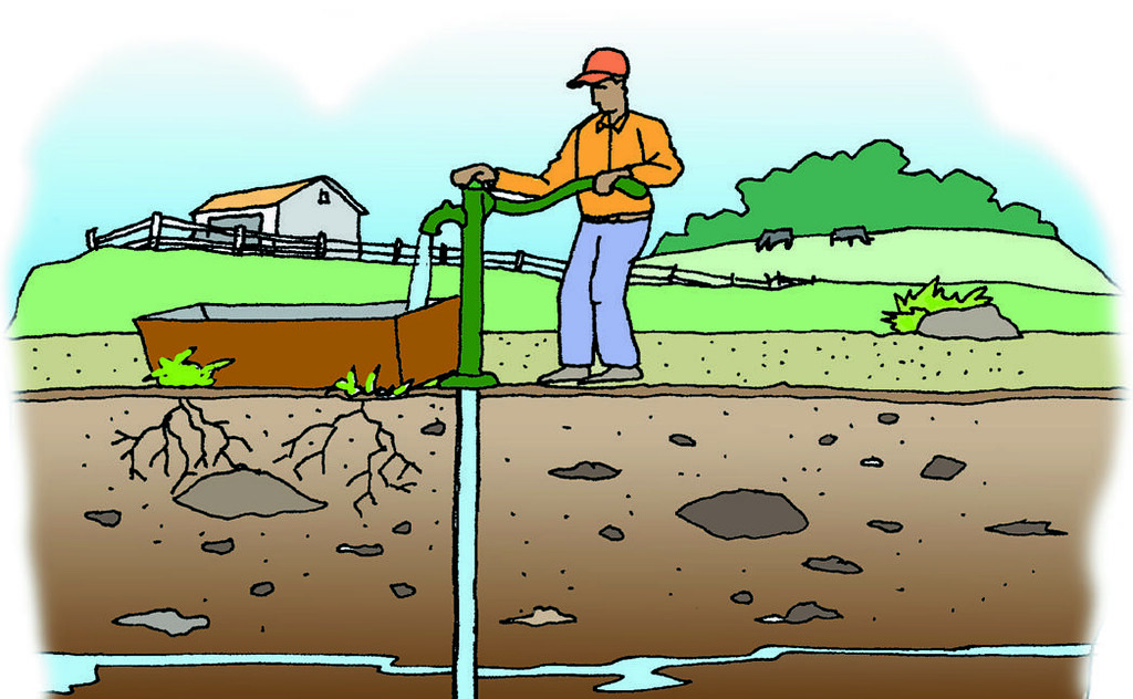 Pumping groundwater