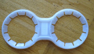 Plastic Ring Holder before Cutting
