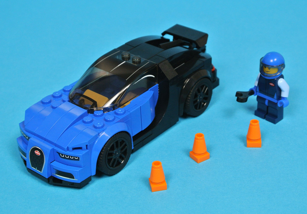 2015 Bugatti Chiron Precut Custom Replacement Stickers for Lego Set 75878 