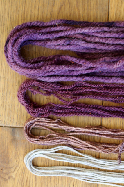 Yarn Naturally Dyed with Logwood