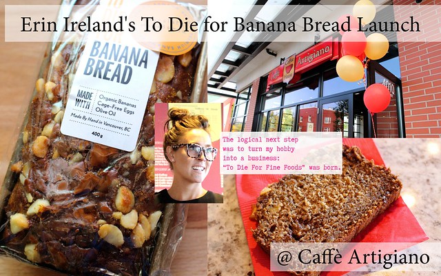 Erin Ireland's To Die For Banana Bread Launch at Caffè Artigiano