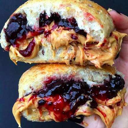 Peanut Butter & Jelly Donuts