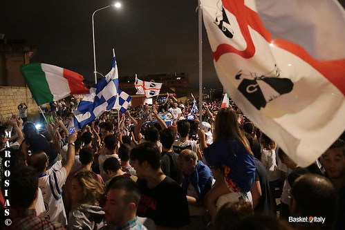 festeggiamenti, sassari campione d'italia 2014/2015