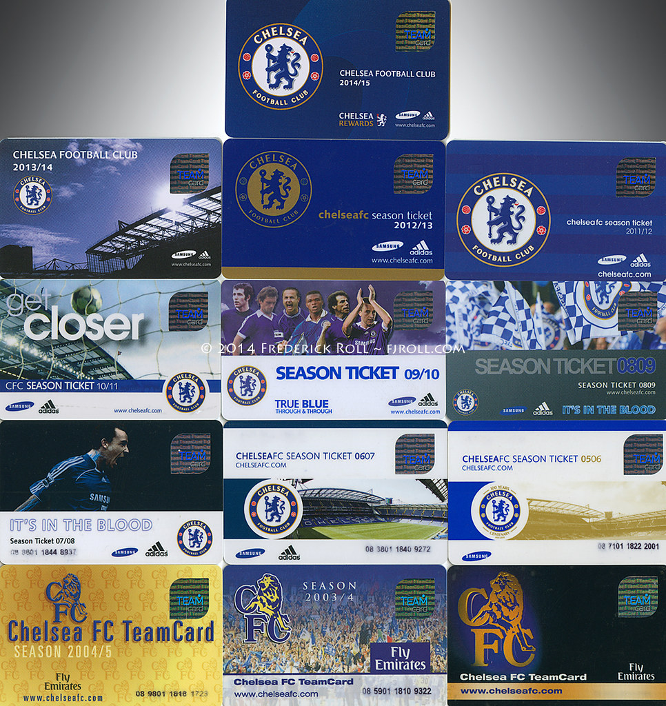 Chelsea Football Club season tickets 2002-2015 | These are t… | Flickr