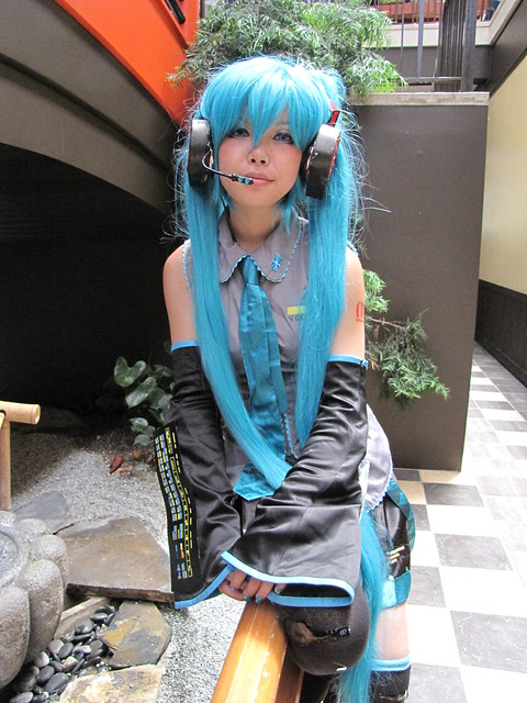 Anime Girl Cosplay with Blue Hair  Flickr  Photo Sharing!