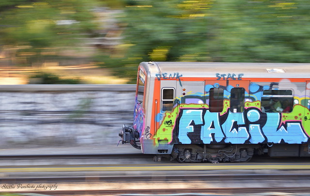 Train graffiti...