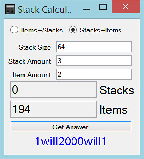 Stack Calculator Minecraft Tools Mapping And Modding Java Edition Minecraft Forum Minecraft Forum
