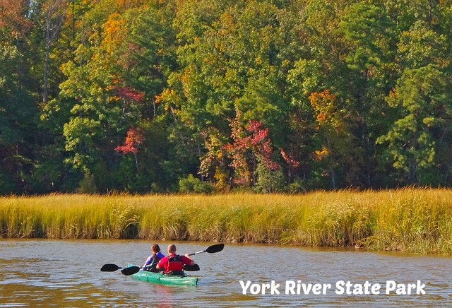 York River State Park is a day use park, and not far from Colonial Williamsburg, Virginia