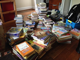 sorting Ian's books