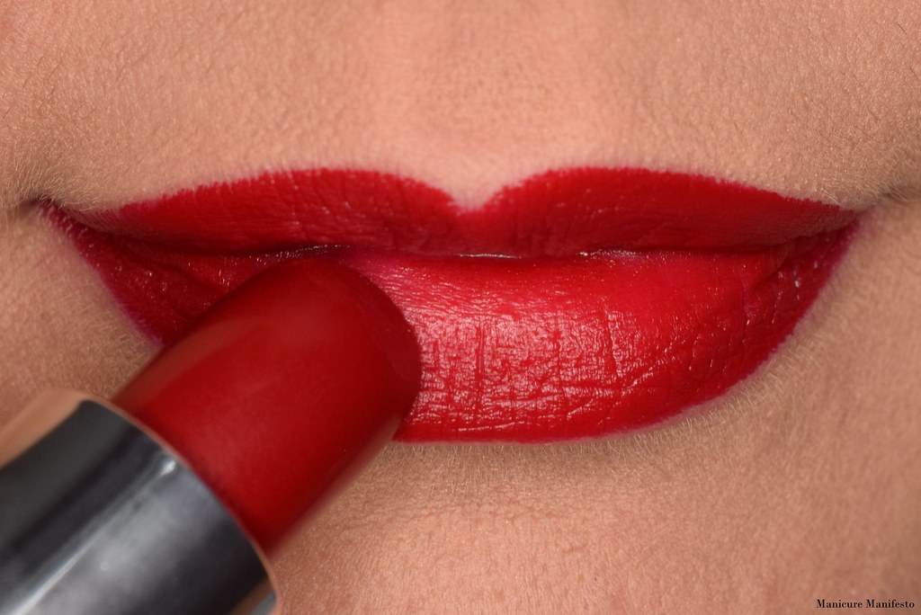 Zoya matte velvet red lipstick