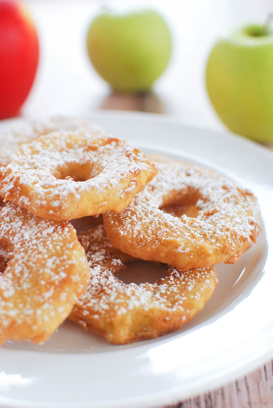 Easy Apple Fritters - sliced apples dipped in batter and fried until golden and delicious! The easiest apple fritters you will ever make!