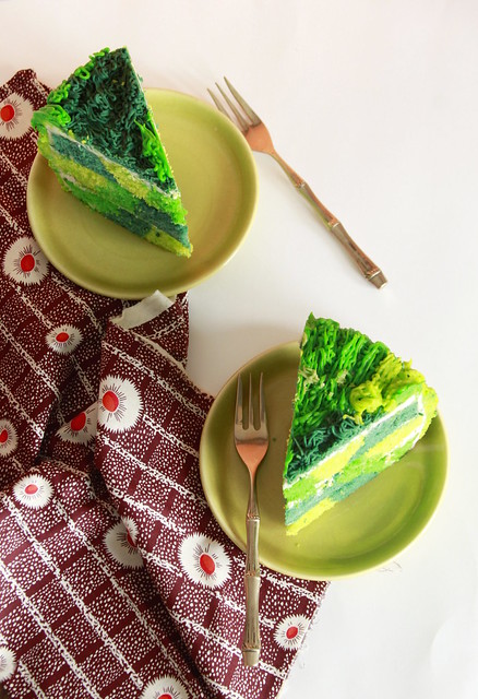 Groovy Green Cake