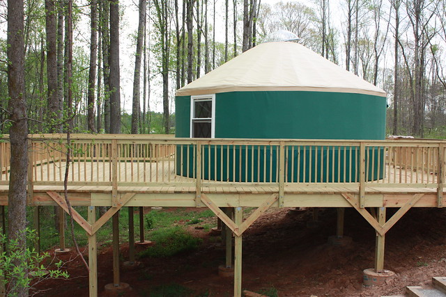 Enjoy staying in this new yurt at Powhatan State Park, Va