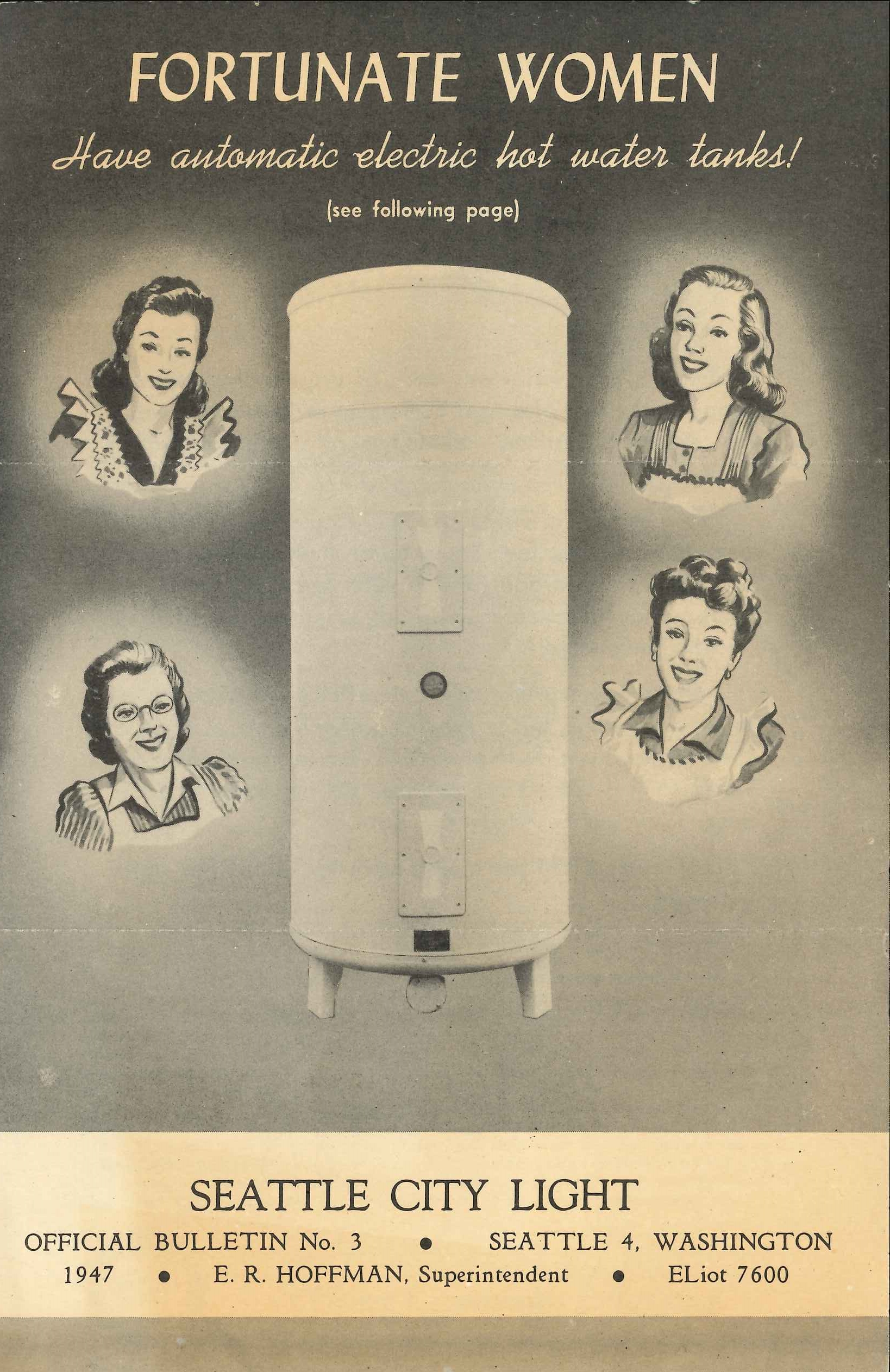 Seattle City Light Official Bulletin No. 3 - 'Fortunate Women' - 1947