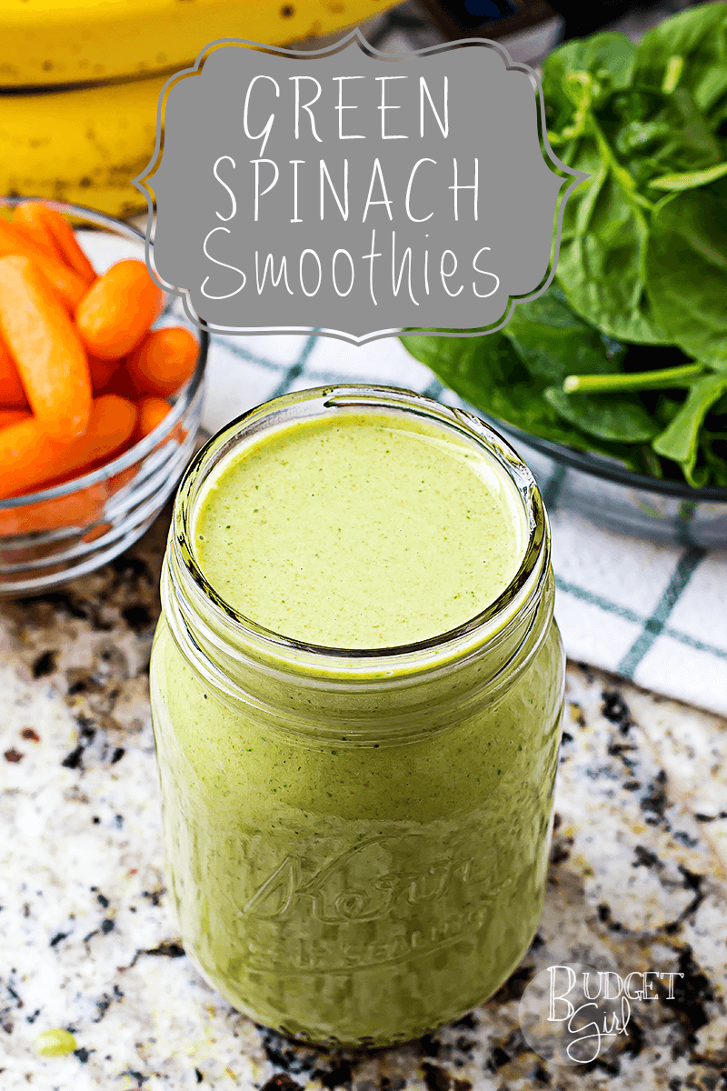 Healthy Green Spinach Smoothies