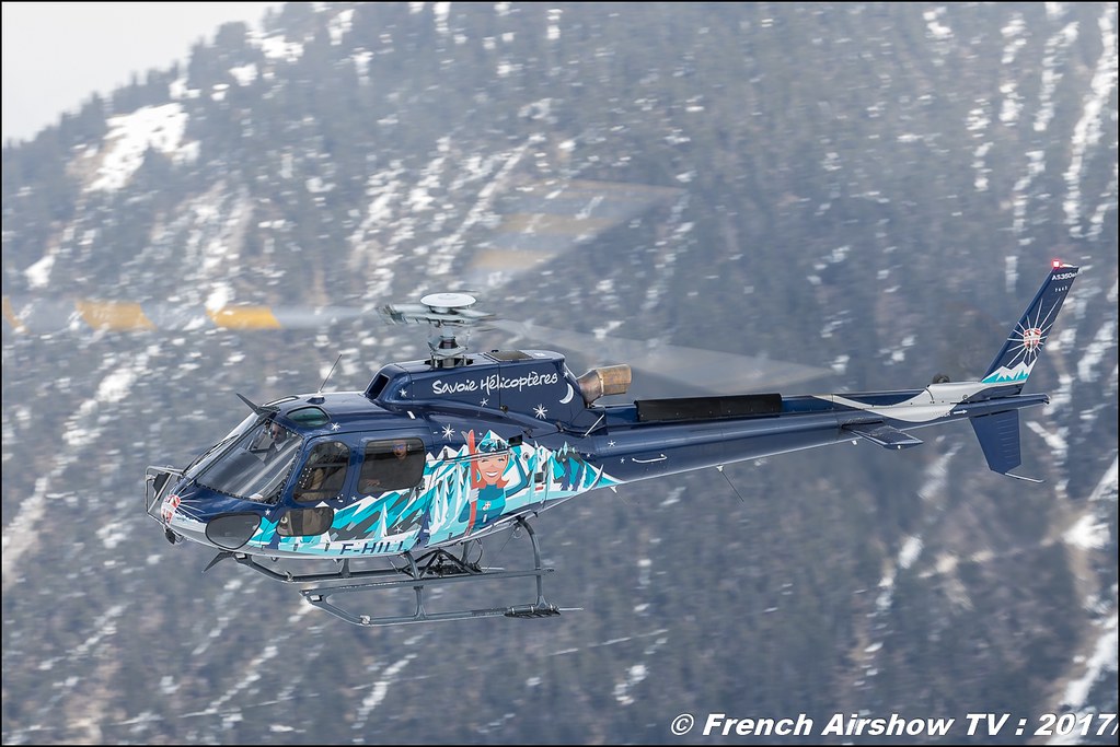  Aérospatiale AS-350 B3 Ecureuil - F-HILL , Savoie Hélicoptères , Fly Courchevel 2017 , Hélico 2017