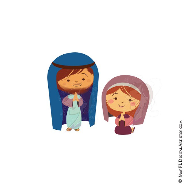 clipart of baby jesus and mary - photo #11