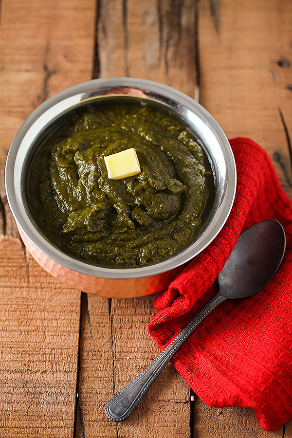 Sarson Ka Saag | Spiced Mustard Greens With Spinach