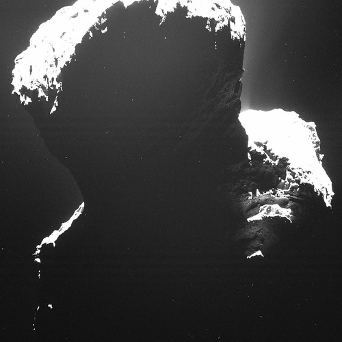 The 'dark side' of the comet