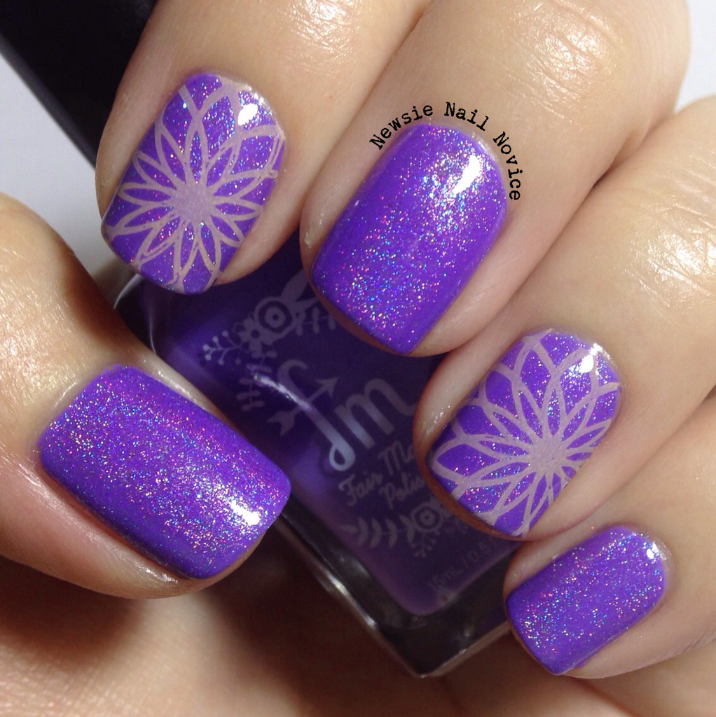 Fair Maiden Purple Nail Art | Newsie Nail Novice
