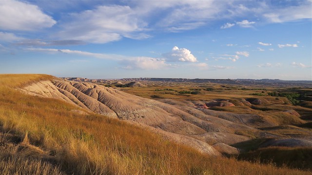 Landscape in The Badlands National Park in South Dakota 08