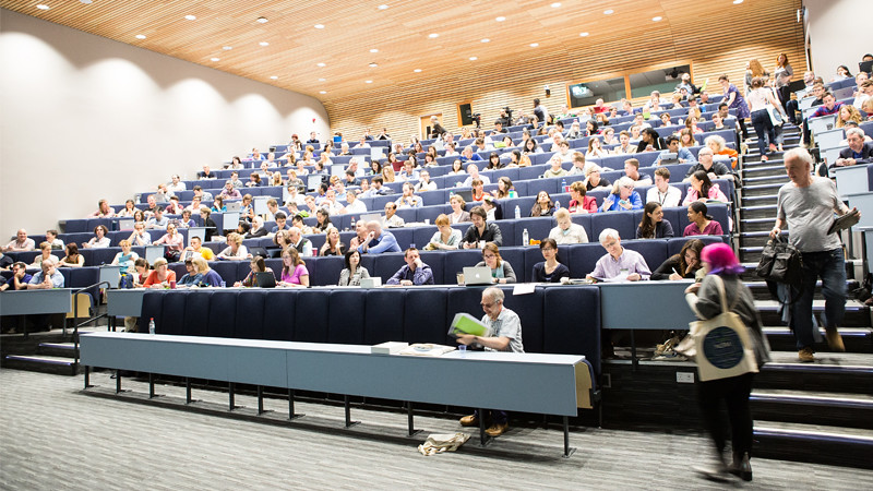 People attending a conference at the University of Bath