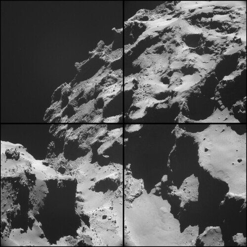 Comet 67P on 20 October - NAVCAM montage