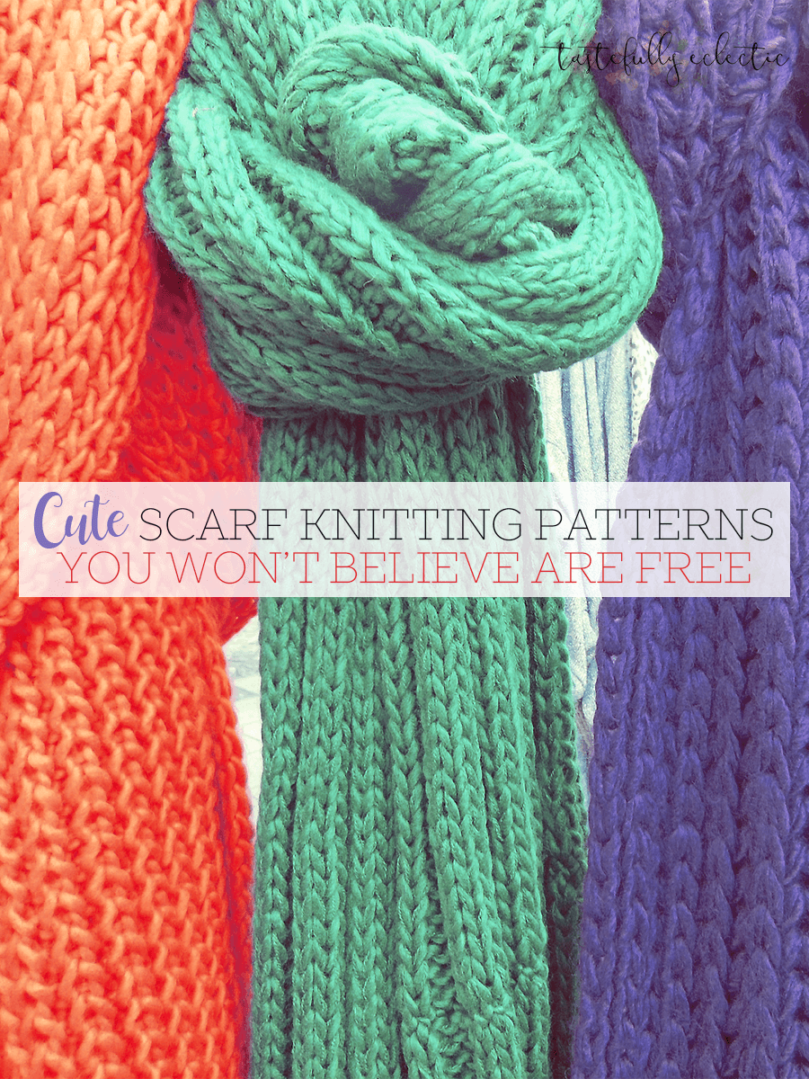 simple scarf knitting pattern free