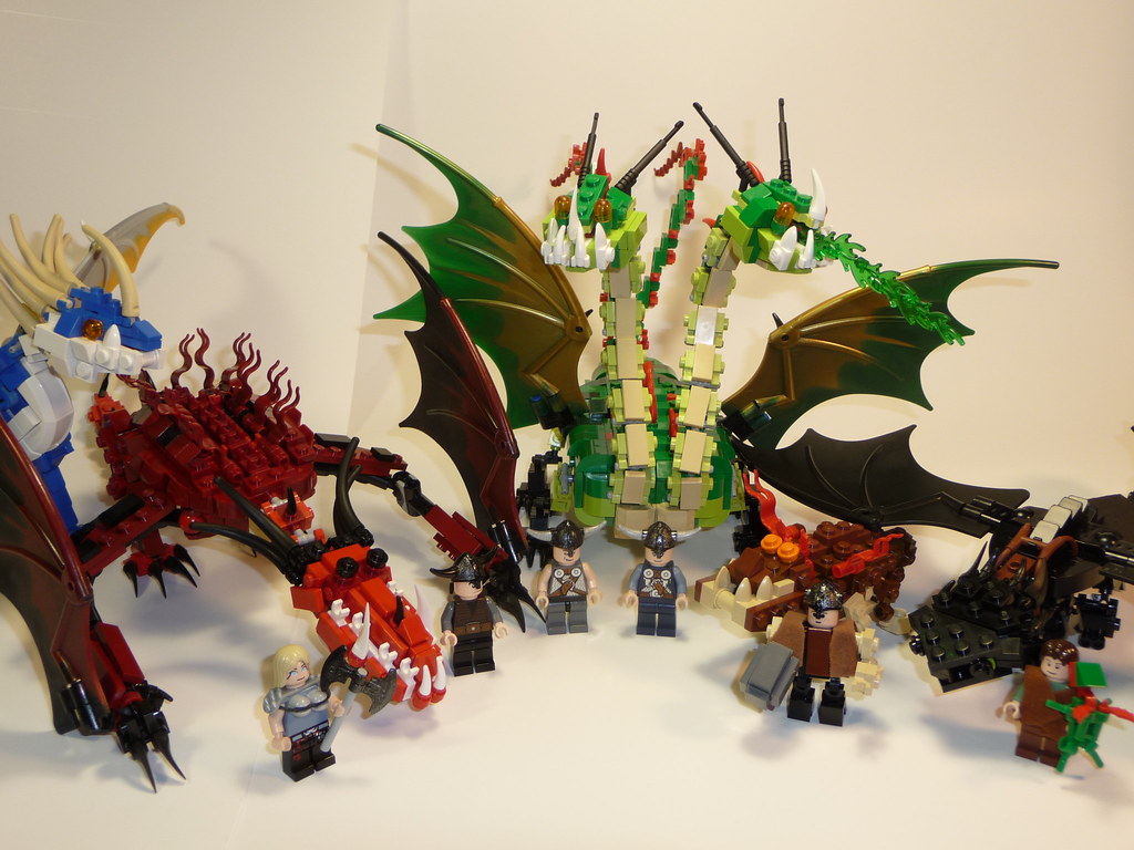 All the Dragons from HTTYD | Here's a group shot of all my d 