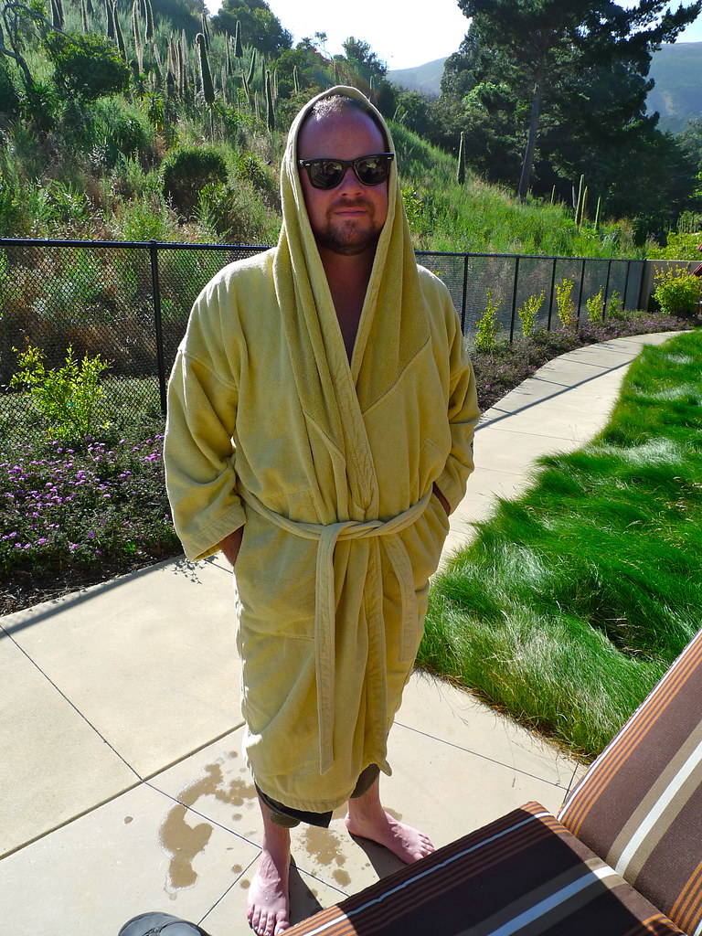 man standing in robe