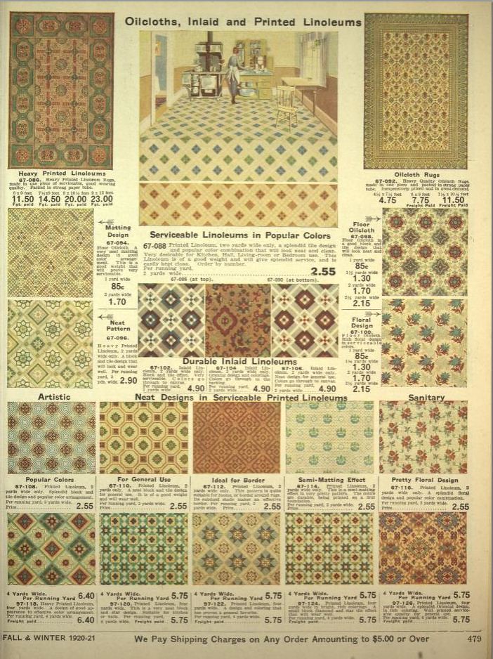 Oilcloths and Linoleum Designs 1920 CharmaineZoe's Marvelous Melange