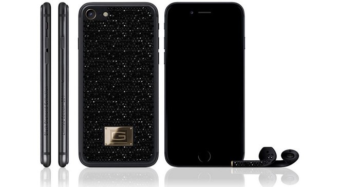 iHub Tuấn Anh - iPhone 7 đính kim cương đen giá 500.000 USD