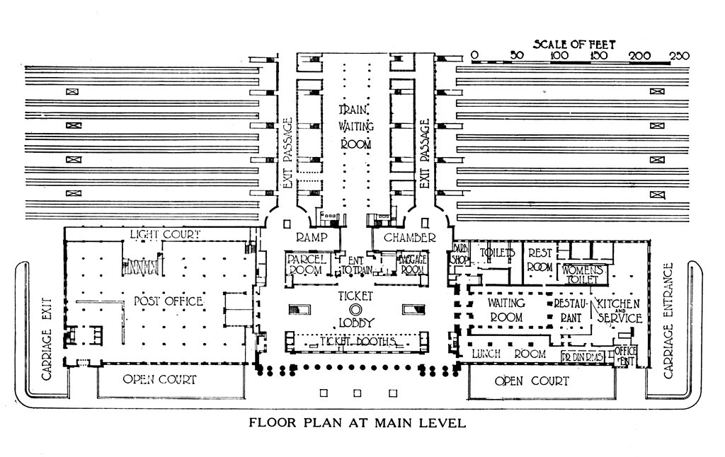 1924 UL Floor Plan Toronto Union Station floor plan
