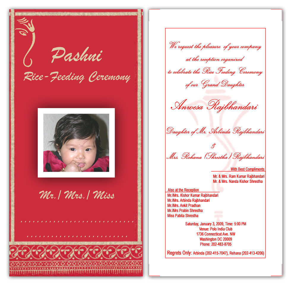 Paisley Annaprashan (First Rice) Invitation | Zazzle