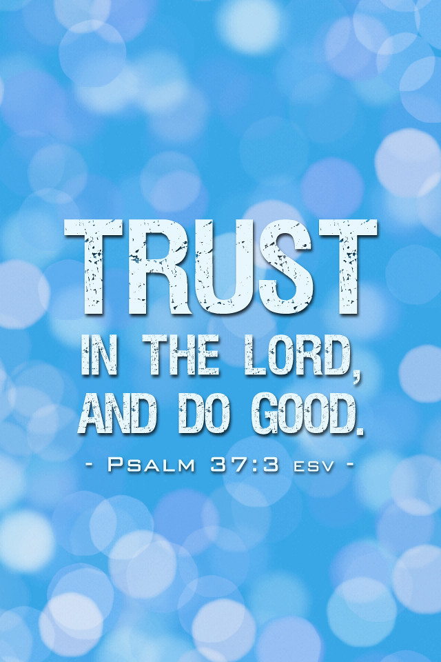 Psalm 37:3  640x960 iPhone background wallpaper  Bible Loc…  Flickr