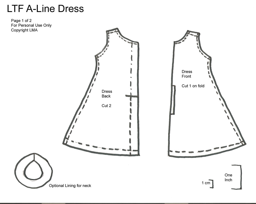 LMA - A Line Dress Pattern Pt1 V2 | These are the pattern pi… | Flickr