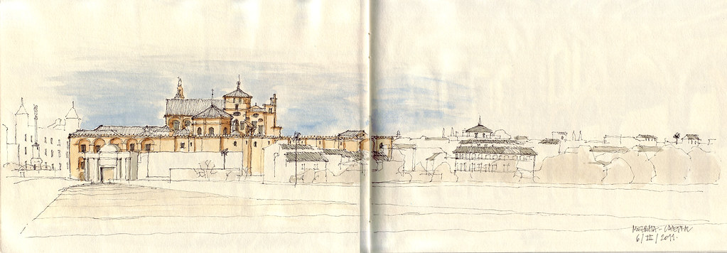 Mezquita desde el Puente Romano | drawingbookfromspain.com/ … | Flickr