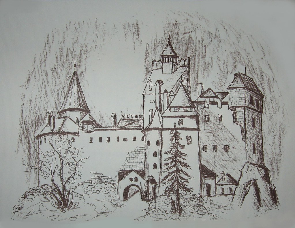 The Bran Castle This is not my drawing, its from a 2011.