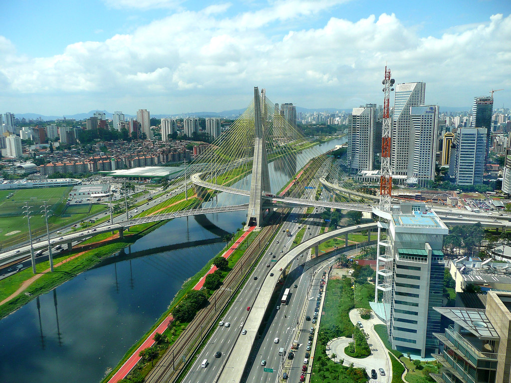 Octávio Frias de Oliveira Bridge, São Paulo, Brazil [1024×768