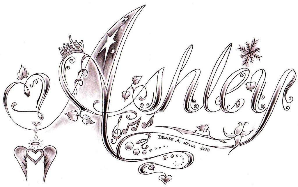 34 best ideas for coloring Ashley Name In Cursive