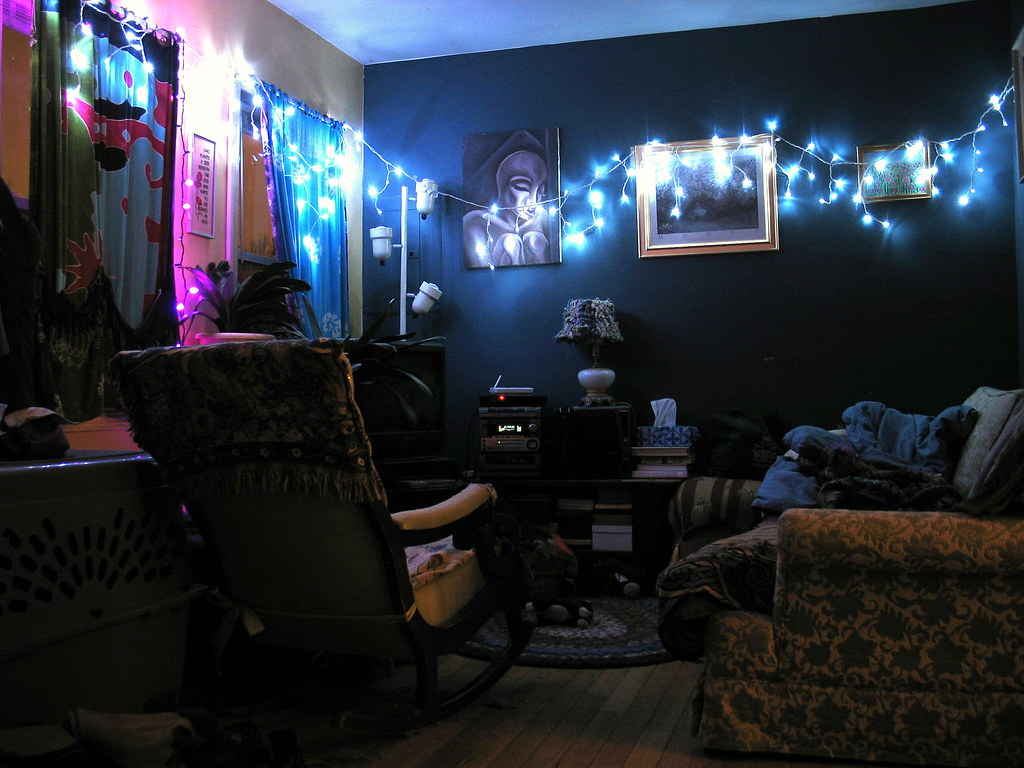 Living Room Christmas Lights Happy Yellowlens Flickr