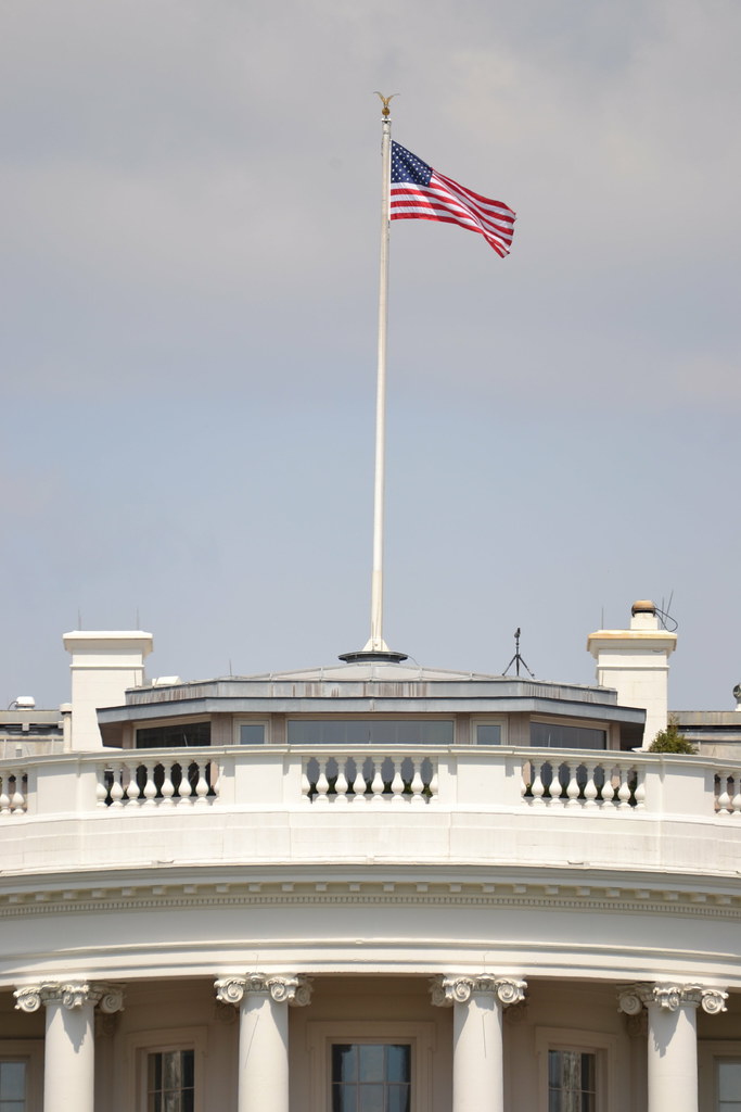 American Flag on top of the White House Washington, D.C. | Flickr