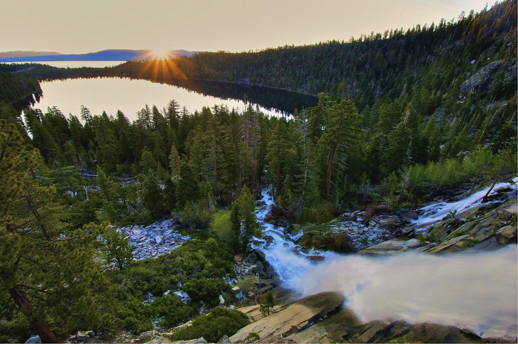 Cascade Falls Sunrise, Lake Tahoe, CA. | Cascade creek drainâ€¦ | Flickr
