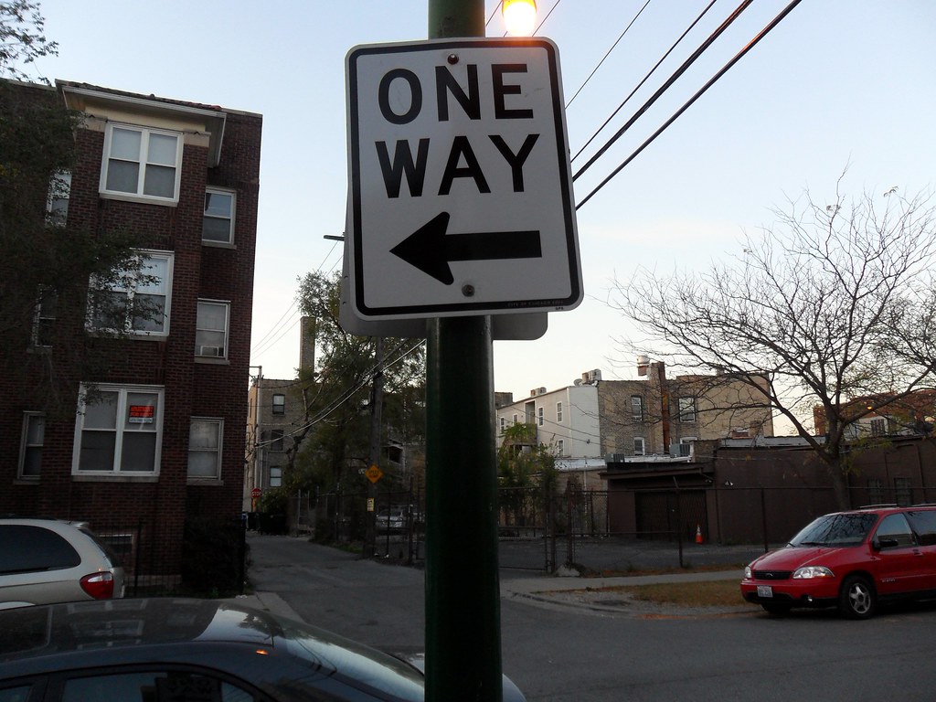 One Way | A one way street sign taken in Chicago, Illinois. | William ... One Way Street Signs