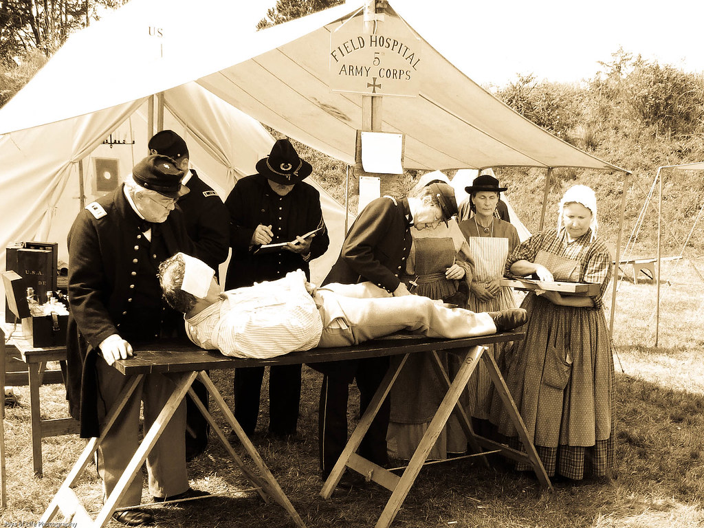 civil war hospital tent
