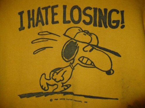 Snoopy - I Hate Losing | My favorite shirt as a young kid ...