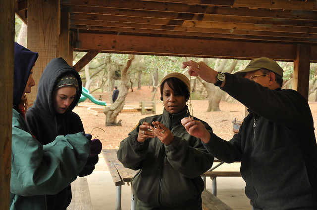 Kim teaching one of the park programs at First Landing State Park