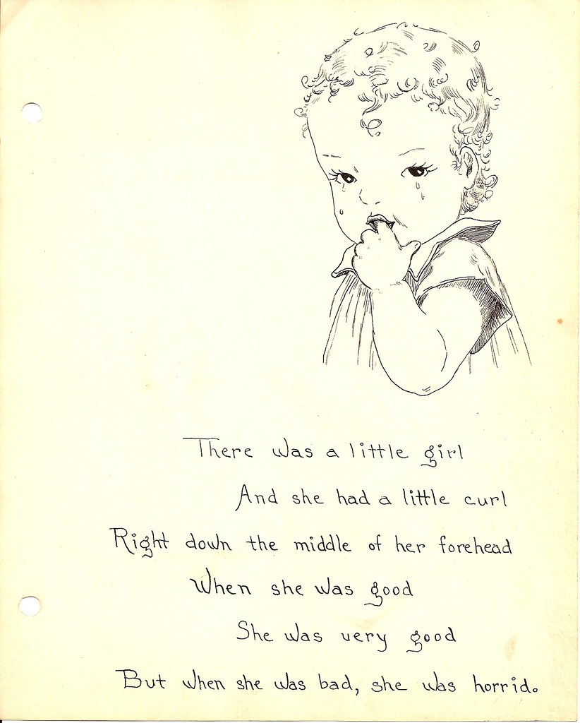 The Little Girl with a Curl Illustration | 