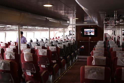 Interior of TurboJet catamaran 'Universal MK 2005'